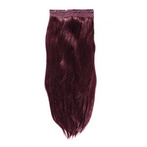 16 in dark burgundy human hair extensions (10)